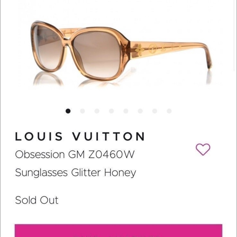 Louis Vouitton Obsession GM Z0460W Giltter Honey Sunglasses